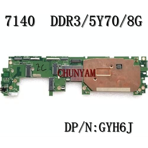 NEW 5Y70 8G For DELL Venue 11 pro 7140 Motherboard JCT2 MB CN-0GYH6J 0GYH6J GYH6J Mainboard