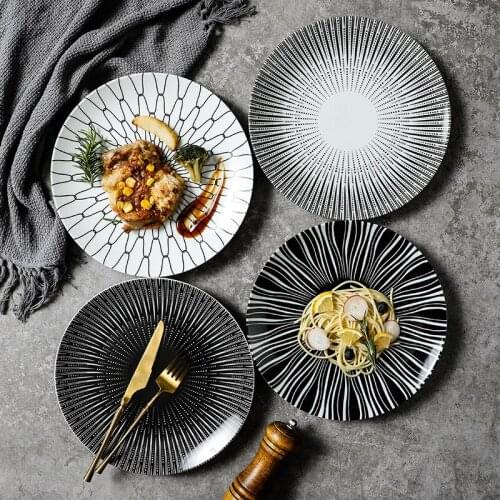 New Nordic Tableware Simple and Creative Western Food Plate Spaghetti Plate Western Dessert Plate Personalized Restaurant Plate