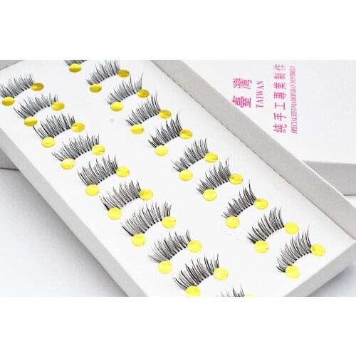New 10 pairs/set Mini Half Corner Black Handmade False Eyelashes Natural Fake Eyelashes Lashes Extension Tools Makeup Supplies