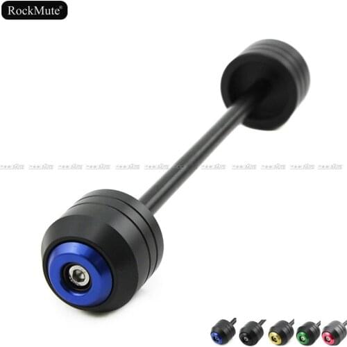 Motorcycle Front Axle Wheel Fork Guard Slider Aluminum Alloy POM For YAMAHA FZ09 2014 2015 2016 2017 2018