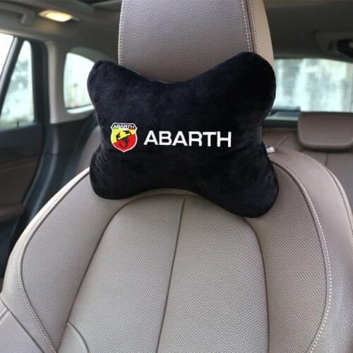1pcs Car Seat Head Neck Rest Massage Auto Vehicular Pillow Seat Headrest fit for FIAT Abarth Accessories