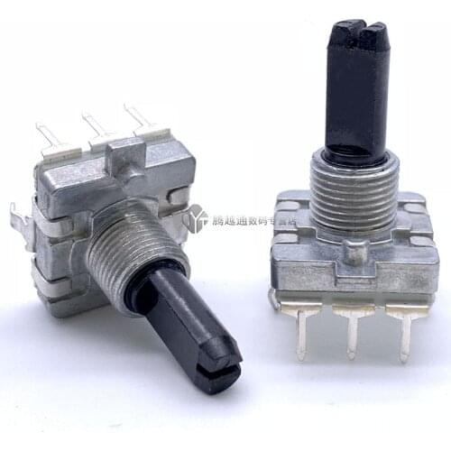 EC16 type rotary encoder 24 positioning number 24 pulse number half shaft length 20MM digital rotary potentiometer 3 feet
