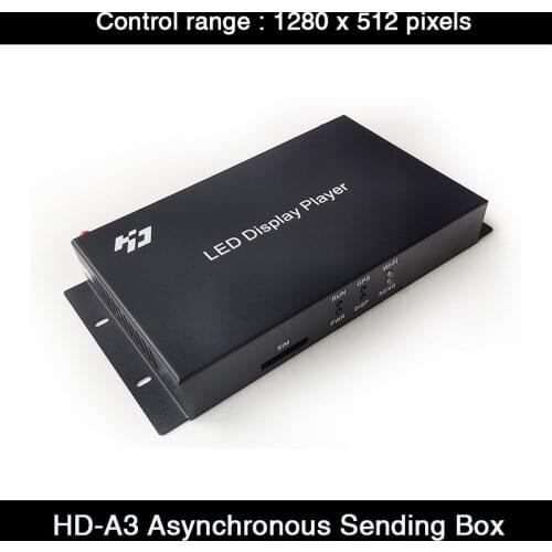HD HD-A3 Async Box Player Have 8GB Memory For Max Support 650,000 Pixels LED Display ,work with HD-R receiving card