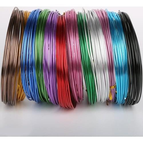 3/10 Meters Anadized Dia Aluminum Wire 1/1.5/2/2.5mm Soft Craft Versatile Painted Aluminium Metal Wire For DIY Jewelry Findings