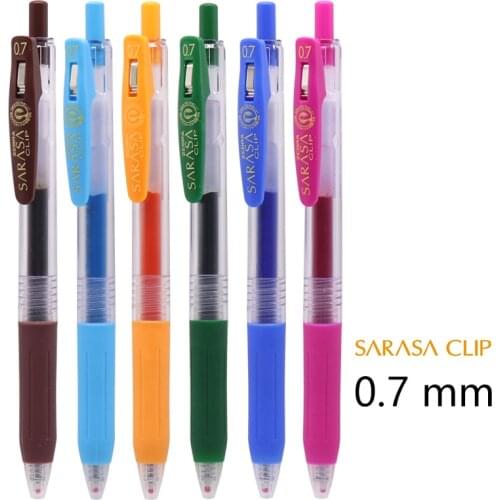 Japan Zebra Sarasa Clip Gel Pen 0.7mm Colored Gel Ink Smooth Ball Pens Kawaii Stationeries JJB15