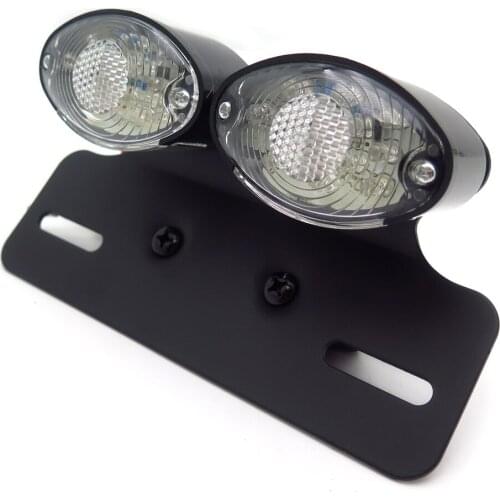 Motorcycle LED Tail Brake Light License Plate Holder Dirt bike Chopper Cruiser Aftermarket free shipping motorcycle parts