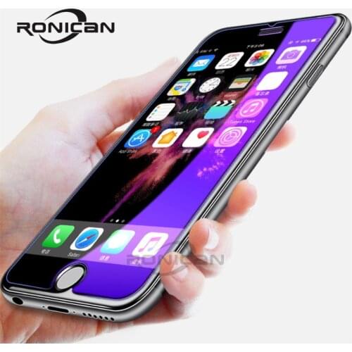 Anti-blue glass on iphone 7 6s 5s se 5C blue light ray tempered glass for iPhone 7 8 Plus for iphone X XS XR XS MAX GLASS SCREEN