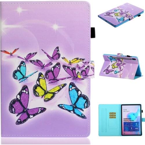 Painted Butterfly Protective Funda For Samsung Galaxy Tab S6 Case Tablet Cover For Samsung Galaxy Tab S6 10.5 SM-T860 SM-T865