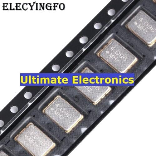 10pcs SMD Active Crystal 7050 4.096MHz 25PPM 3.3V 5*7mm 4feet 5070 Resonator