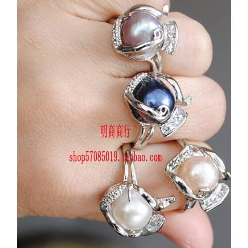 4 COLOR! Charmful Freshwater Pearl Ring Finger Ring with Nice Quality Gorgeous Stylish Fashion Jewellery Accessory, 100pcs/lot