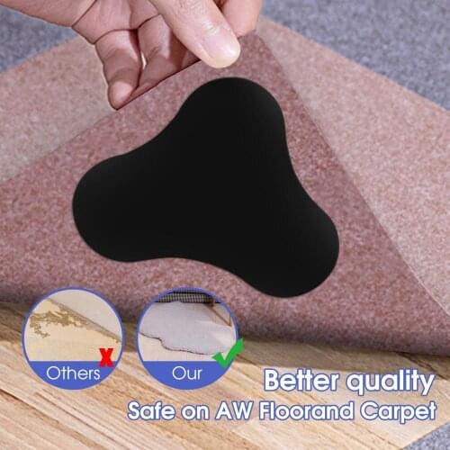 80% Hot Sales!!! 15Pcs/Set Rug Gripper Non Slip Reusable Washable Double Sided Carpet Tape Without Residue Self Adhesive Carpet