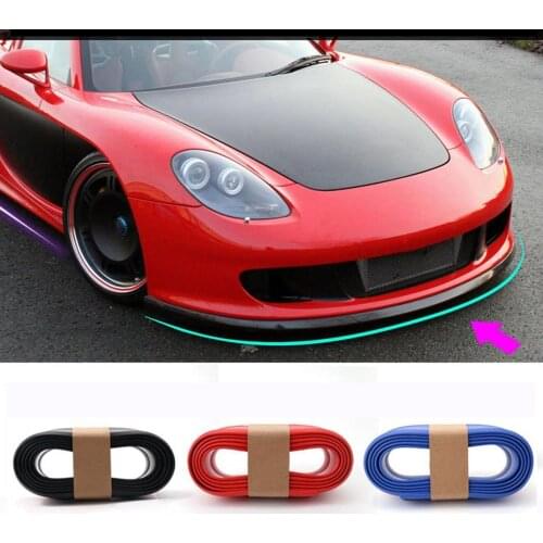 Auto Car Anti-collision Strip Universal Front Spoiler Rubber Side Lip Anti-scratch Strip Anti-crash Strip