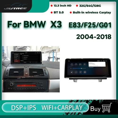 Suitable For BMW X3 E83/F25/G01 2004-2018 Steering Wheel Control 8G RAM 64G ROM WIFI 10.25 inch Android 10 GPS car DVD radio