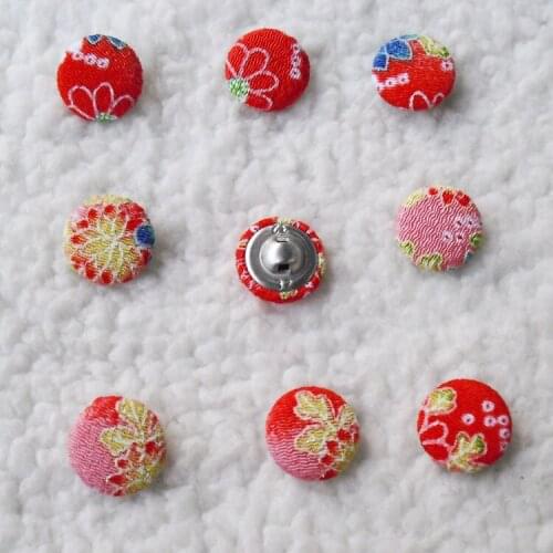 Free shipping fabric cover buttons made by hand diy series cloth covered buttons component with shank 20mm 2cm 50pcs/lot E39