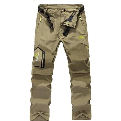 Quick Dry Removable Hiking Pants Outdoor 6XL Mens Summer Breathable Shorts Men Mountain Camping Trekking Trousers