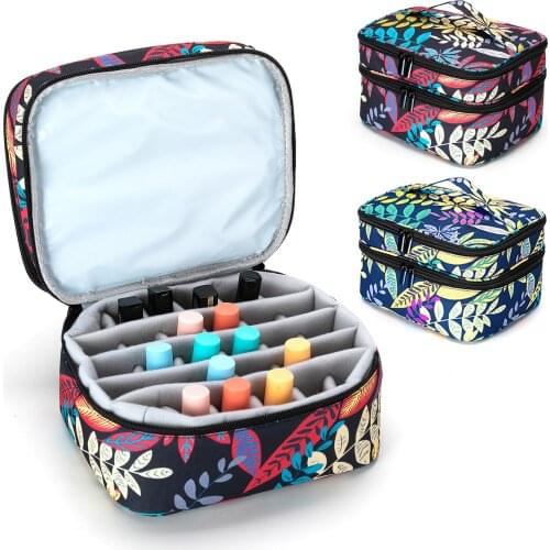 15ml Essential Oil Bottle Storage Case Hard Shell EVA Shockproof Portable Travel Perfume Essential Oil Carry Bag 30 Bottles