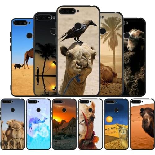 Animal Camel Desert black Silicone Phone Case For honor 30 20 Pro 8 8X 9 10 20 Lite Mate 10 20 30 Lite Pro cover