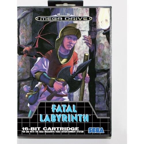 Fatal Labyrinth with Retail Box 16bit MD Game Card For Sega Mega Drive/ Genesis