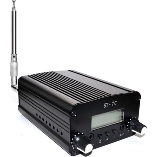 7w fm transmitter broadcast transmitter FM radio station with antenna for Church, Car, Home, Conference, Christmas Light Show