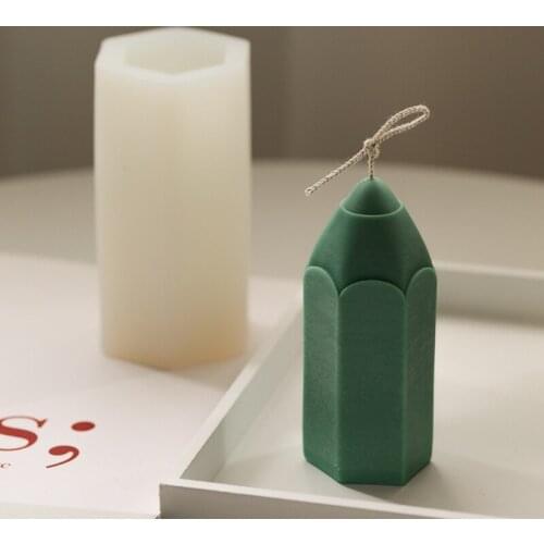 Pencil Shape Epoxy Resin Mold Candle Soap Casting Silicone Mould DIY Crafts Jewelry Home Decorations Ornaments Making Tools