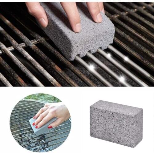 BBQ Grill Cleaning Brick Block Barbecue Grill Cleaning Stone Remove Stubborn Stains Grease Kitchen Gadgets Cleaning Accessories