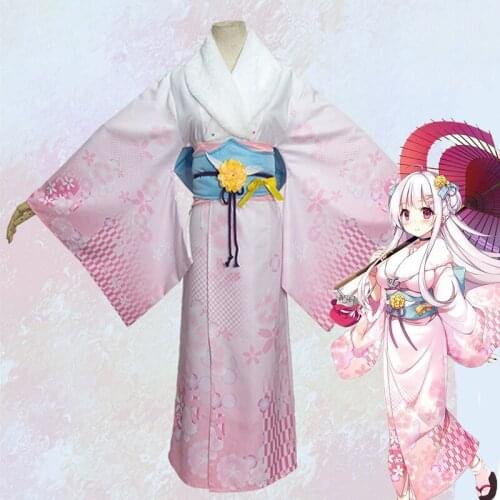 Game Azur Lane Cosplay Costumes Cygnet St. Laurent Cosplay Costume Kimono Halloween Carnival Party Daily Leisure Costume