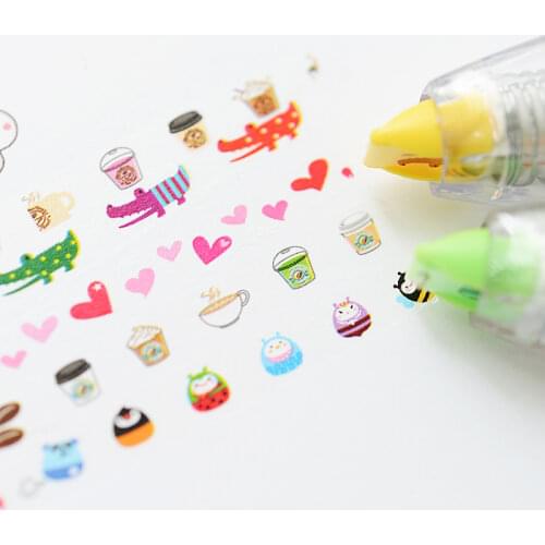 Cute correction tape Cartoon animal Decoration tapes for letter diary DIY scrapbooking tools stationery kawaii school supplies