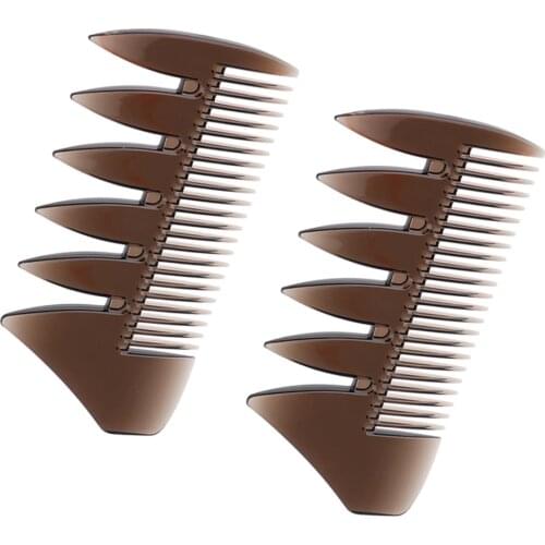 2pcs Mens Oil Hair Comb For Hair Styling,Hairdressing,Barbers,Hairdressers,Weaving & Sectioning Foiling