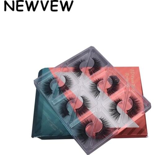 NEWVEW 3D Eyelashes makeup mink hair eyelashes fluffy Natural soft eyelashes 3D faux clis