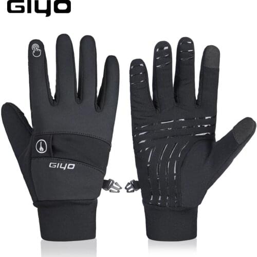 GIYO Winter Sports Gloves Full Long Finger Road MTB Bike Gloves Ski Motorcycle Driving Gloves Men Women Cycling Bicycle Gloves