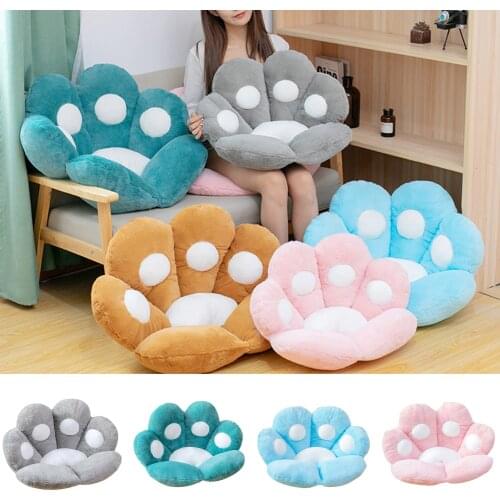 Seat Cushion Cat Paw Shaped Cute Seat Cushion Cat Paw Shaped Lazy Sofa Office Chair Cushion For Office Baby Room Decoration