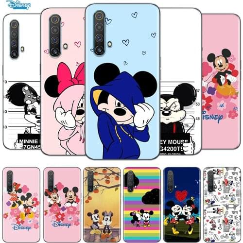 Transparent Cover Mickey mouse love For OPPO AX7 A1K A93 A92 A73 A72 A53S A52 A32 A31 A9 A11 A7 A5 2020 Phone Case