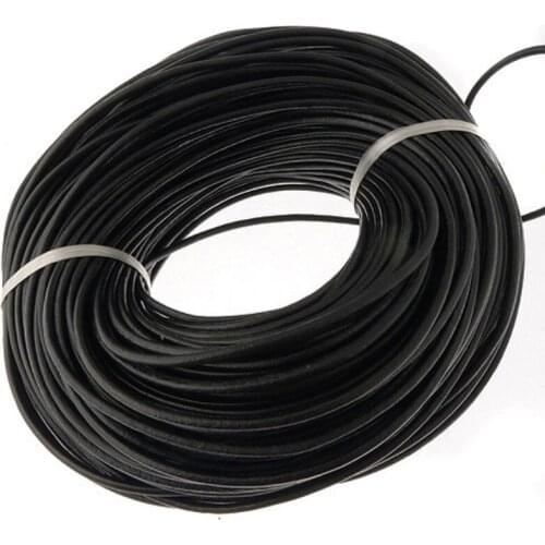 REAL BESTXY 100% Genuine Round Leather Cord Jewelry Cords DIY Accessories for Bracelet Jewelry Findings Material Supplie