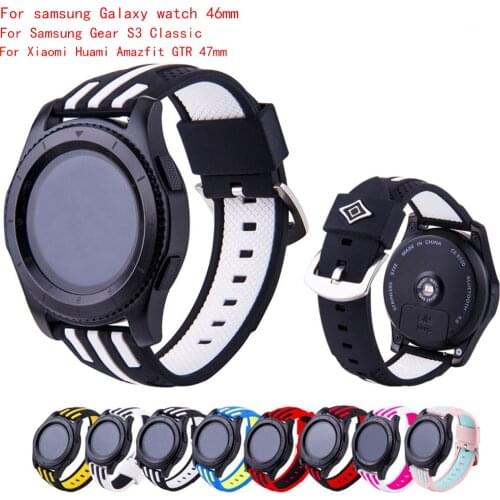 22mm watch Band For Gear S3 frontier strap Samsung galaxy watch 46mm amazfit bip huawei watch gt 2e bracelet sport wrist band