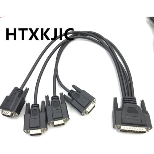 RS422 DB44 pin to 4x DB9 pin cable DB 9 RS-422 serial Card adapter cables For PCI card to 4 x RS 422 / 485 Card