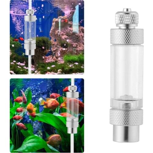 Single/Double Head Aquarium CO2 Bubble Counter Aluminum Alloy Non-return CO2 Regulator Carbon Dioxide Measurement Device