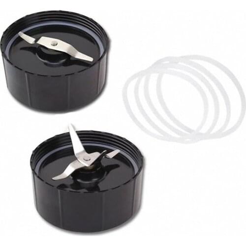 AD-Replacement Cross and Flat Blades - Replacement Parts with Extra 4 Gaskets for 250W Blender Juicer Mixer