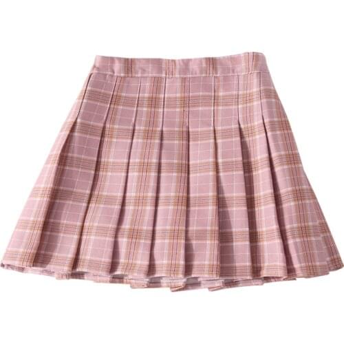 Girls Skirts Autumn Vintage Pleated Plaid Skirts School Teens Girl Spring Kids Skirt Children Clothing 3 4 6 8 10 12 14 Yrs