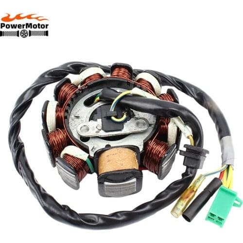Motorcycle Stator Coil Magneto Generator Replace For GY6-125cc-200cc Engines Magneto Stator Coil Moped ATV Dirt Bike Go Carts