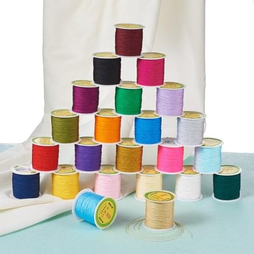 0.8mm Nylon Thread Cord Rope for Jewelry Necklace Bracelet Making DIY Findings Component about 90m/roll