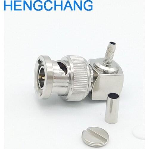 10pcs right angle BNC connector for RG174 LMR100 RG316 Coaxial cable 50 ohm RF connector