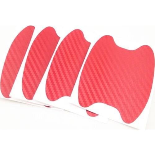 4 car door bowl carbon fiber sticker accessories for Volkswagen vw POLO Tiguan Passat Golf EOS Scirocco Jetta Bora Lavida Touare