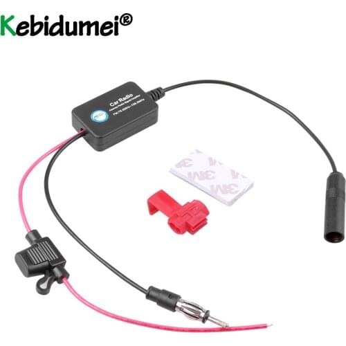 12V Car Radio Antenna FM/AM Radio Signal Amplifier Booster Car Antenna Aerials 80-108MHZ For Marine Boat Auto