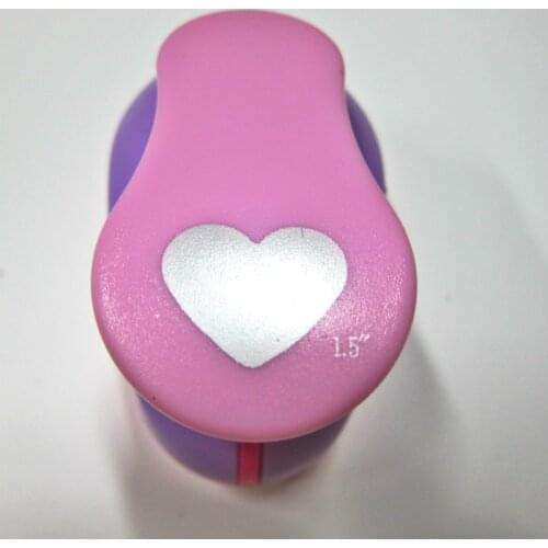 Heart Large Paper Cutting Machine 1 Hole Punch 1.5'' Shapes Craft Punch Diy Puncher Paper Cutter Scrapbooking Punches Scrapbook