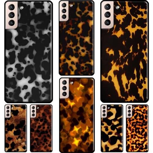Tortoiseshell Tortoise Shell Phone Case For Samsung Galaxy S21 S20 FE S8 S9 S10 Plus S10e Note 10 Note 20 Ultra Cover