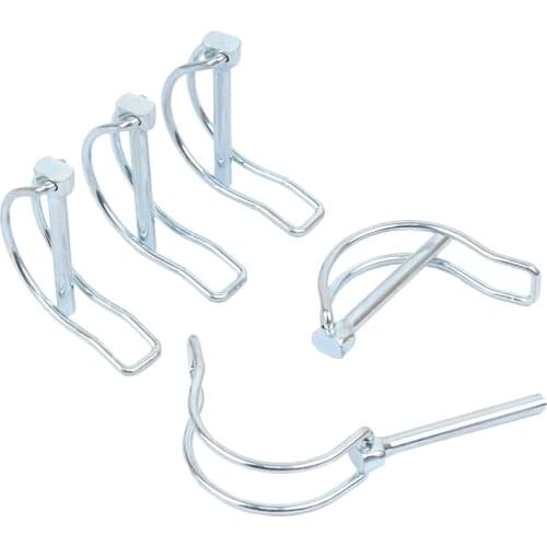 D Pin M4.5 M6 M8 M10 M11 Safety Pin Bicycle Stroller Cargo Boat Hitch Hook Clip Spring Pin Double-line Lock Pin Ear Pin