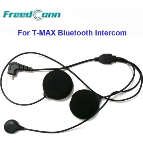 FreedConn T-MAX Soft Wire Microphone & Speaker Cable for Motorcycle Full face and Intergral Helmet Bluetooth Interphone Headset
