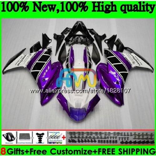 FZ6 R Kit For YAMAHA FZ6N FZ6R 09 10 11 12 13 14 15 117BS.60 FZ 6R FZ-6R 2009 2010 2011 2012 2013 2014 2015 Fairing Purple white
