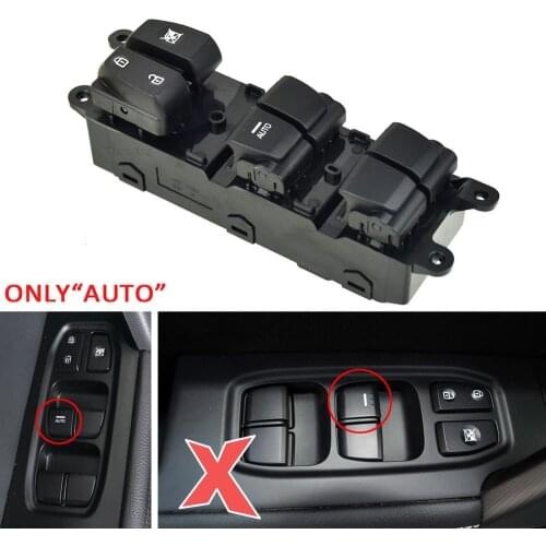 Window Lifter Control Button With Backlight Switch Assembly 93570-C92004X 93580-C9000 For Hyundai Creta IX25 2014-2020