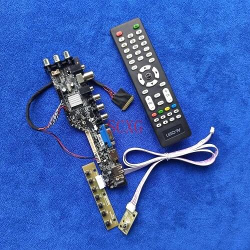 DIY Kit 40Pin LVDS 1280*800 Fit B101EW05/B101EW06 Digital signal LCD/LED Monitor controller board HDMI-compatible USB AV VGA DVB